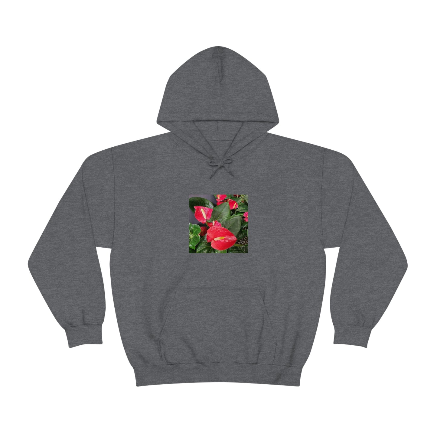 Island Style Anthurium Unisex Heavy Blend™ Hooded Sweatshirt