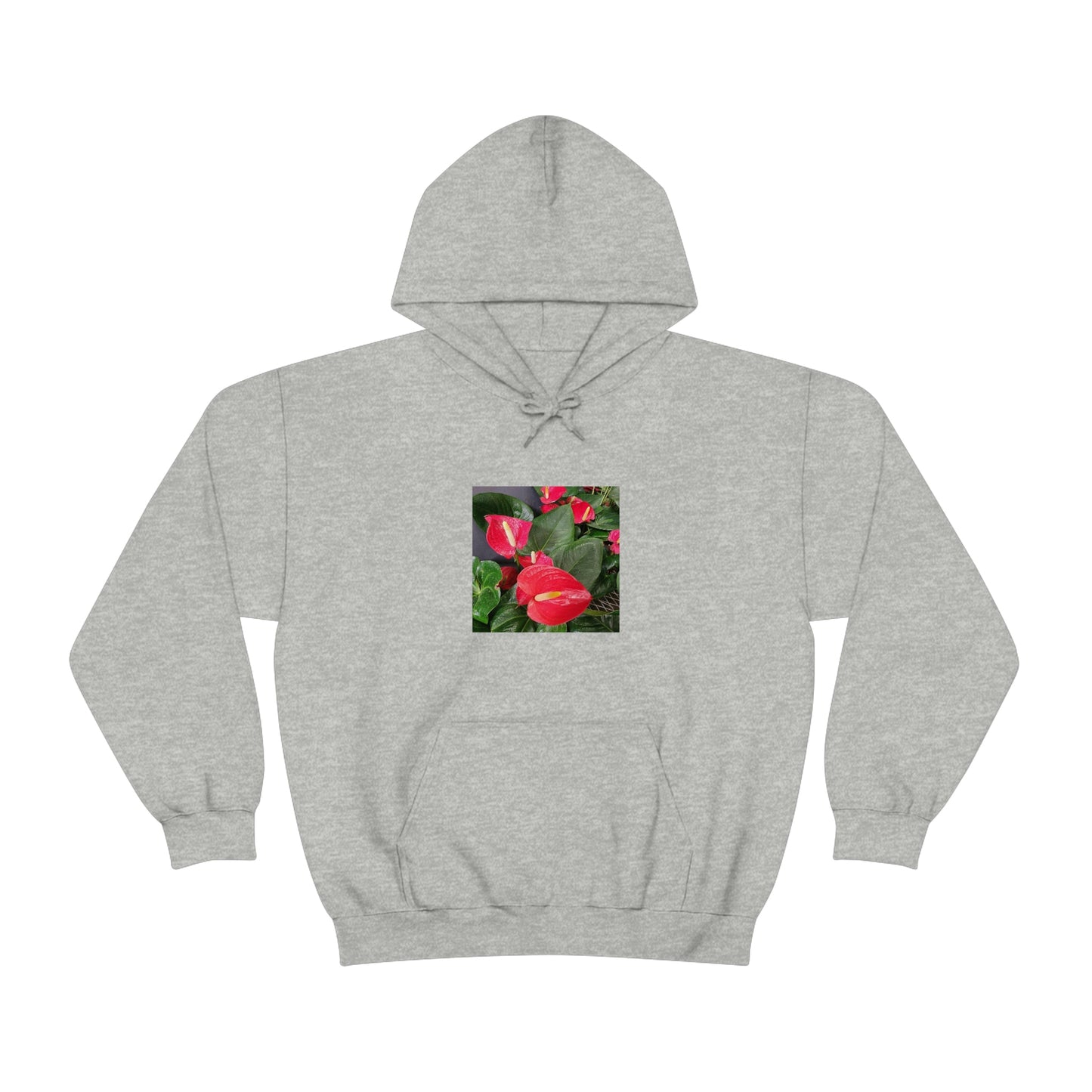 Island Style Anthurium Unisex Heavy Blend™ Hooded Sweatshirt