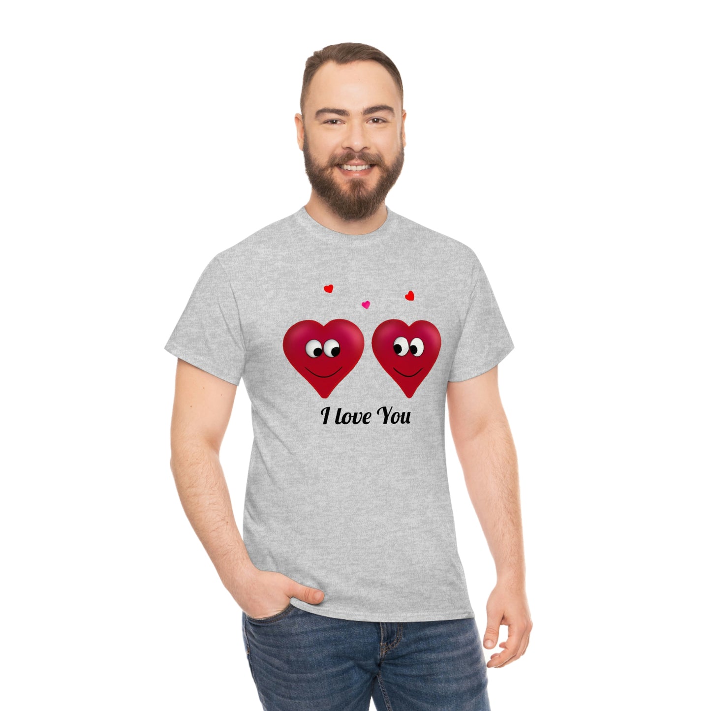 Valentine's "I Love You" Unisex Heavy Cotton Tee