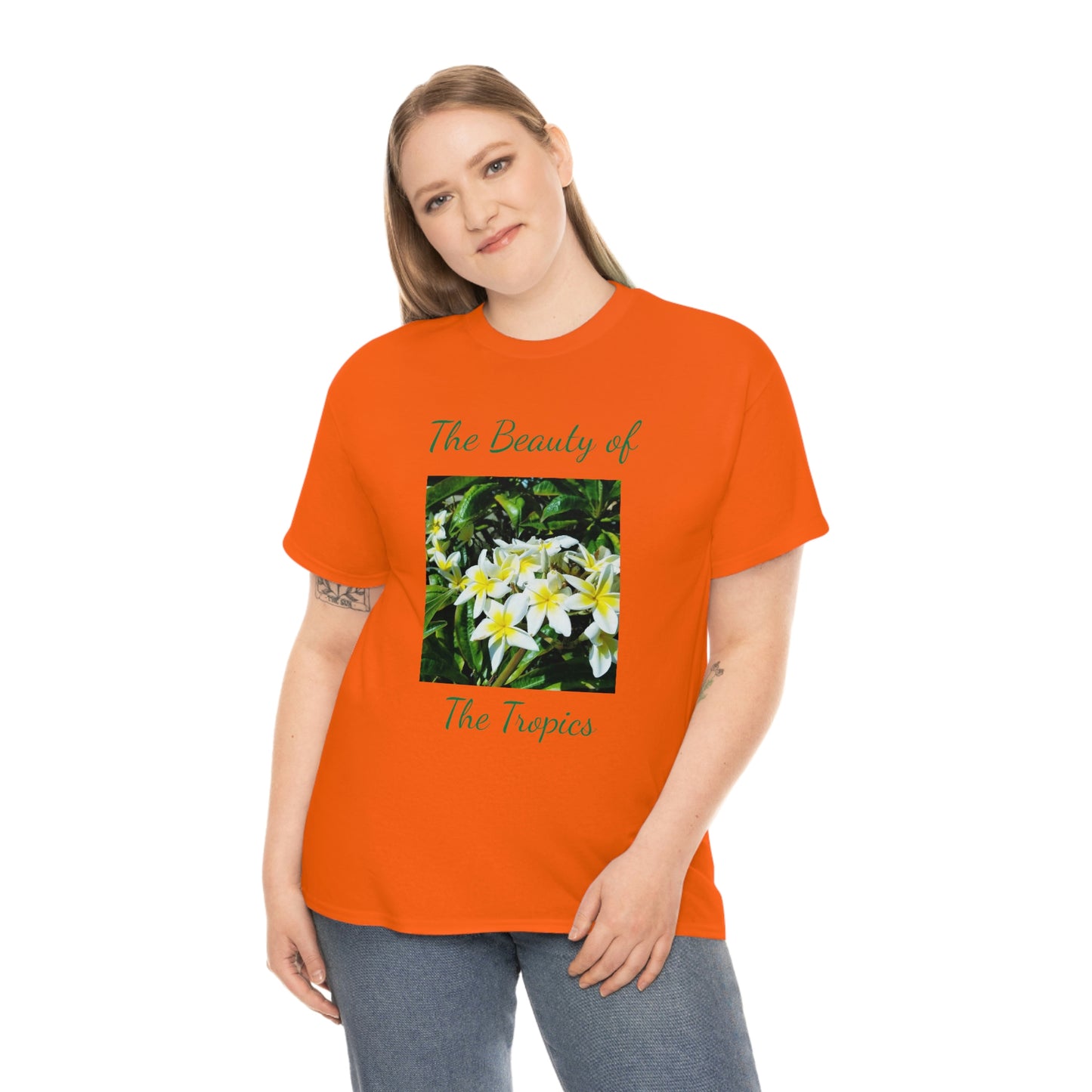 Islander Plumeria Unisex Heavy Cotton Tee