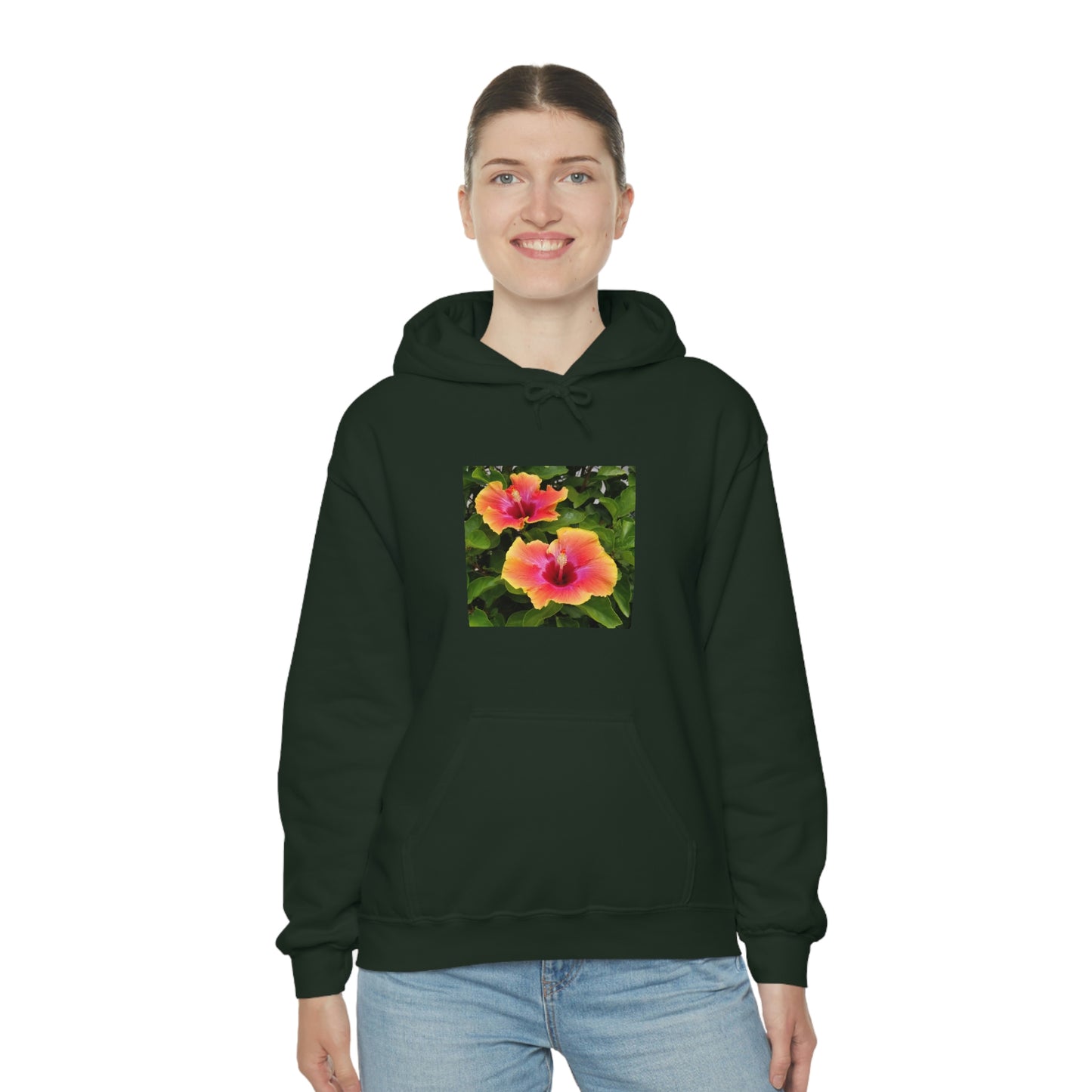 Islander Hibiscus Unisex Heavy Blend™ Hooded Sweatshirt