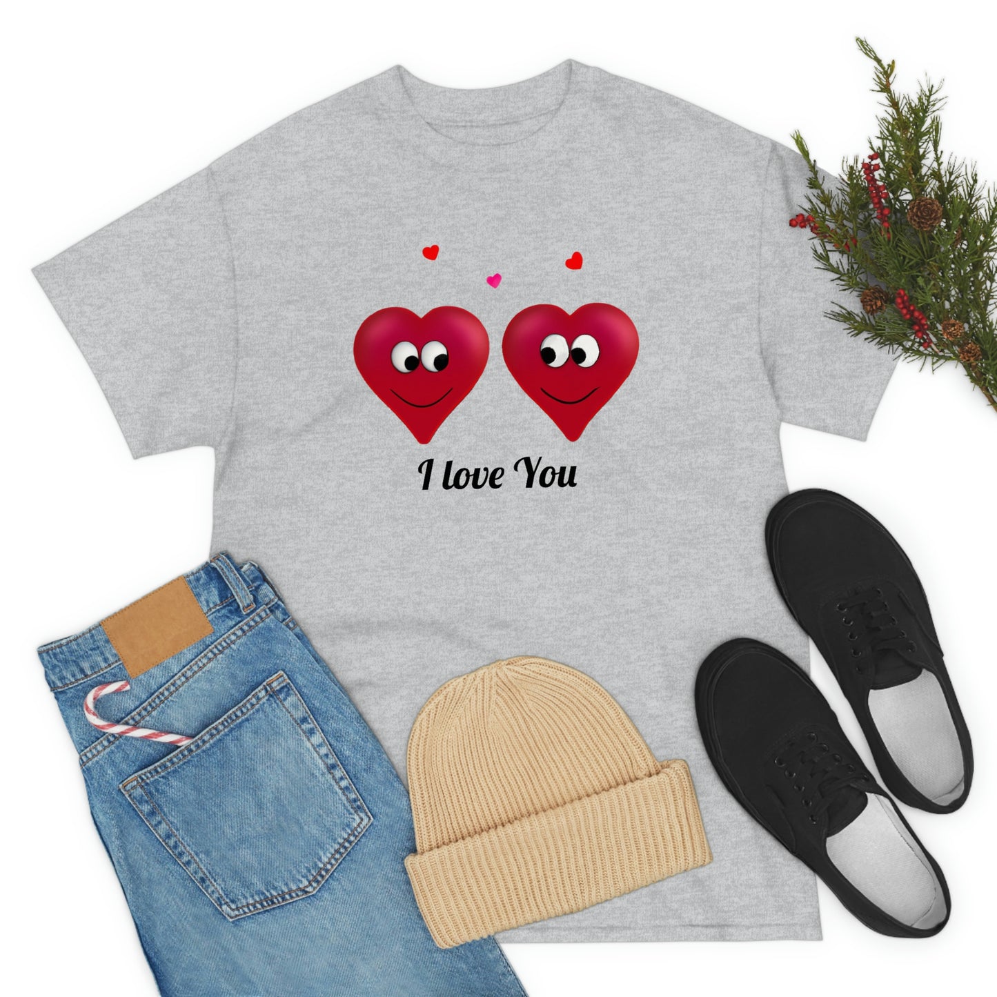 Valentine's "I Love You" Unisex Heavy Cotton Tee