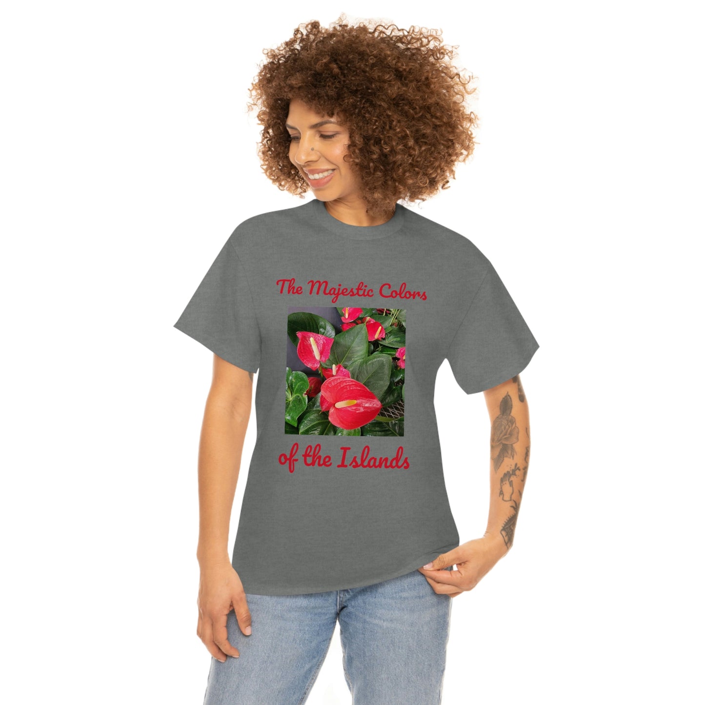 Islander Anthurium Unisex Heavy Cotton Tee