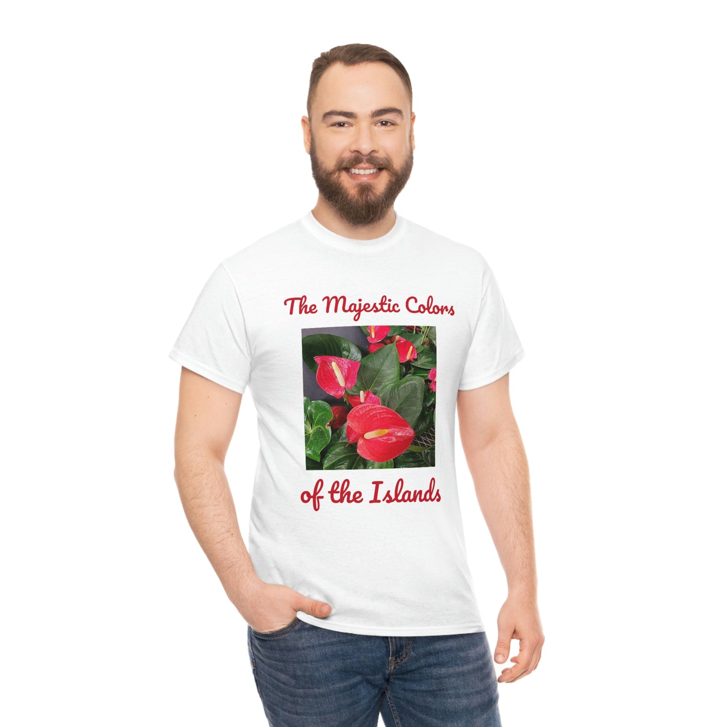 Islander Anthurium Unisex Heavy Cotton Tee