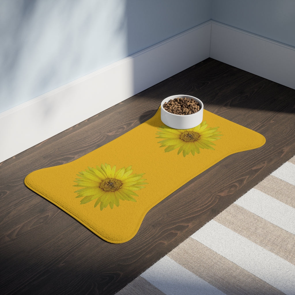 Floral "Daisy Mum" Pet Feeding Mats