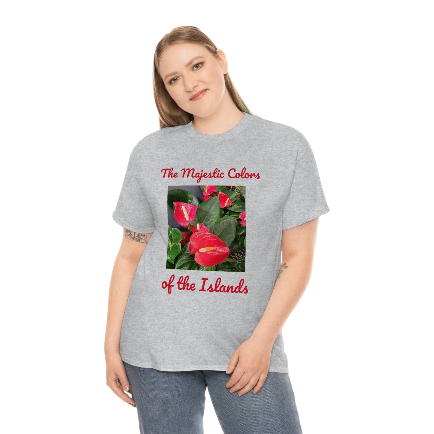 Islander Anthurium Unisex Heavy Cotton Tee