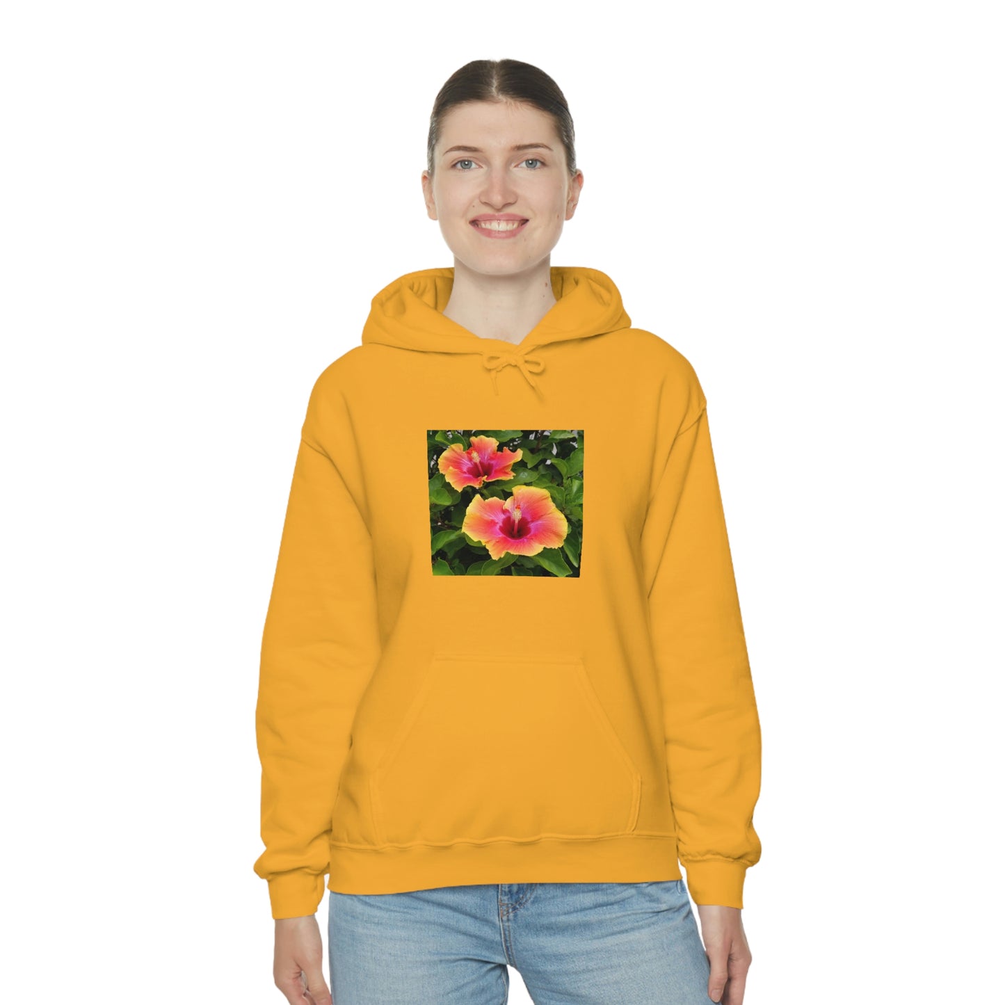 Islander Hibiscus Unisex Heavy Blend™ Hooded Sweatshirt