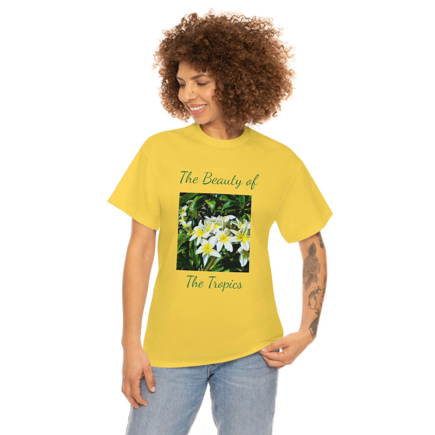 Islander Plumeria Unisex Heavy Cotton Tee