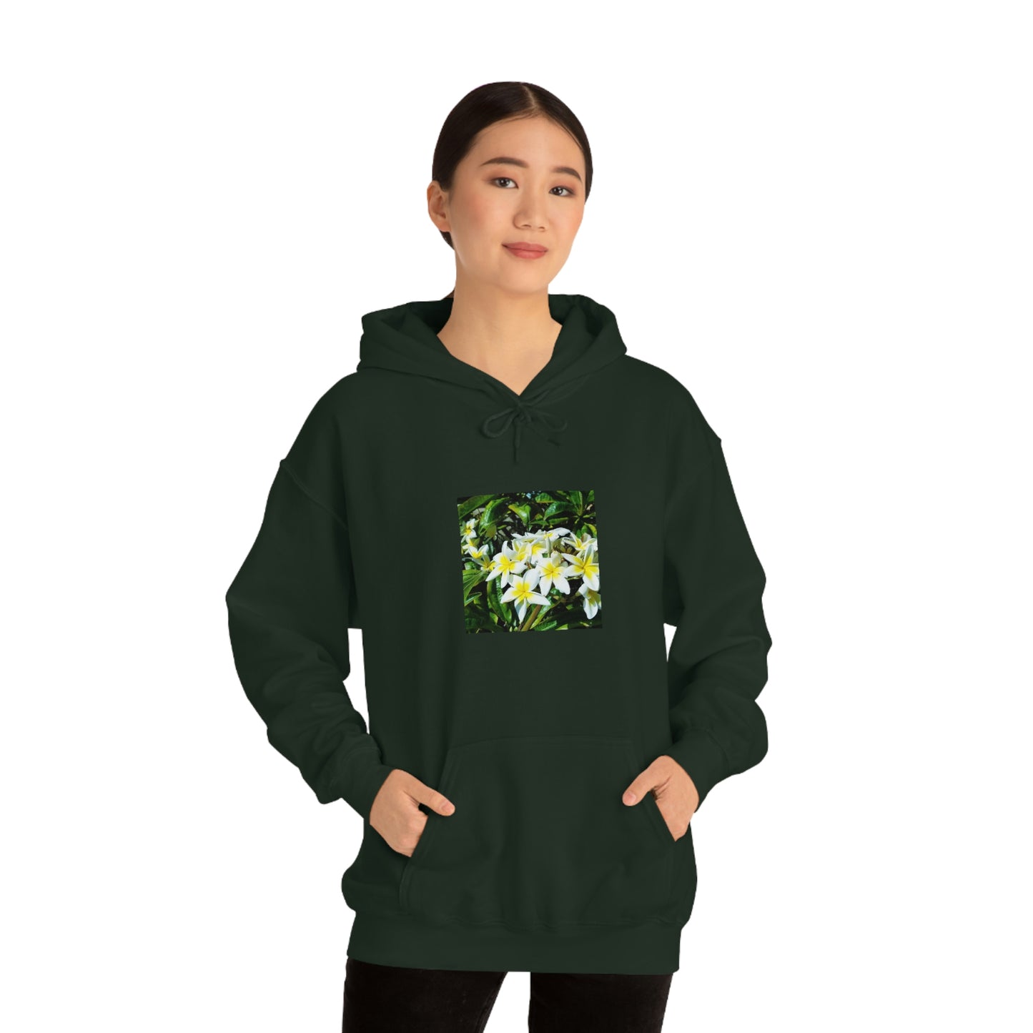 Islander Plumeria Unisex Heavy Blend™ Hooded Sweatshirt