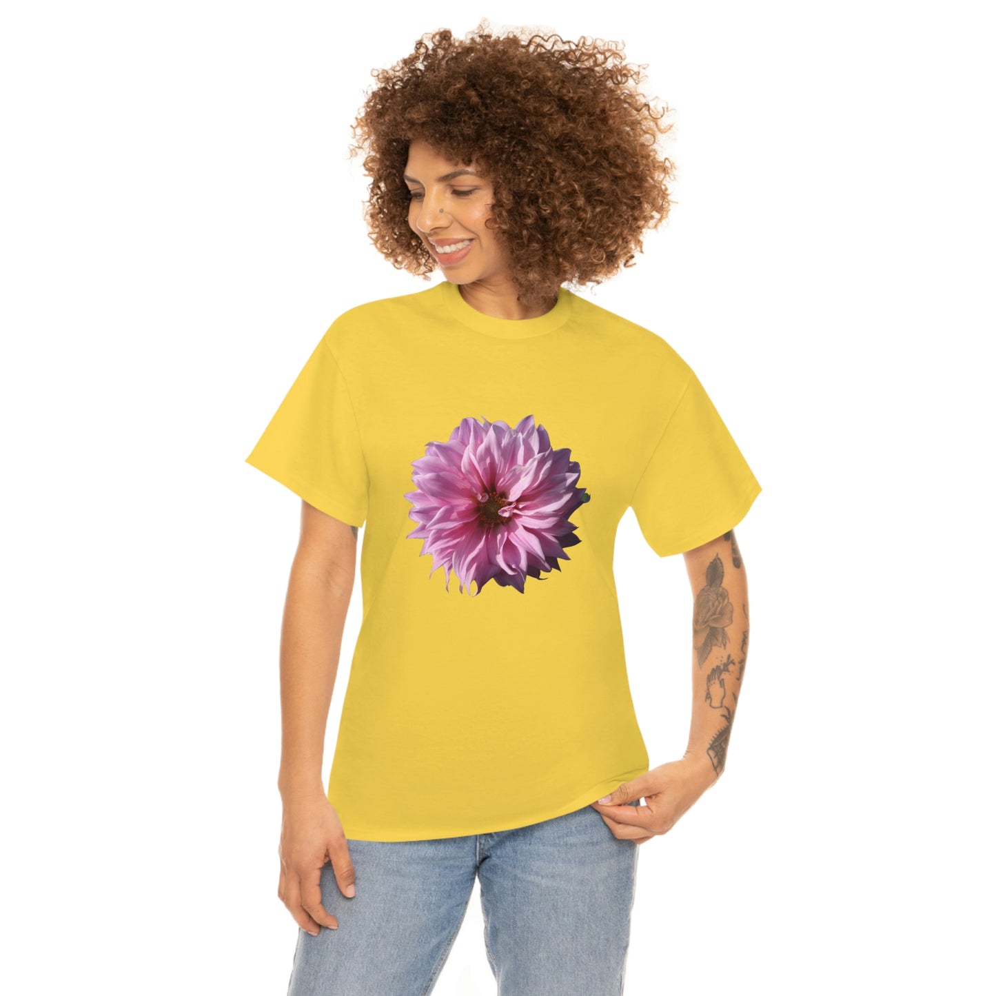 Floral Unisex Heavy Cotton Tee