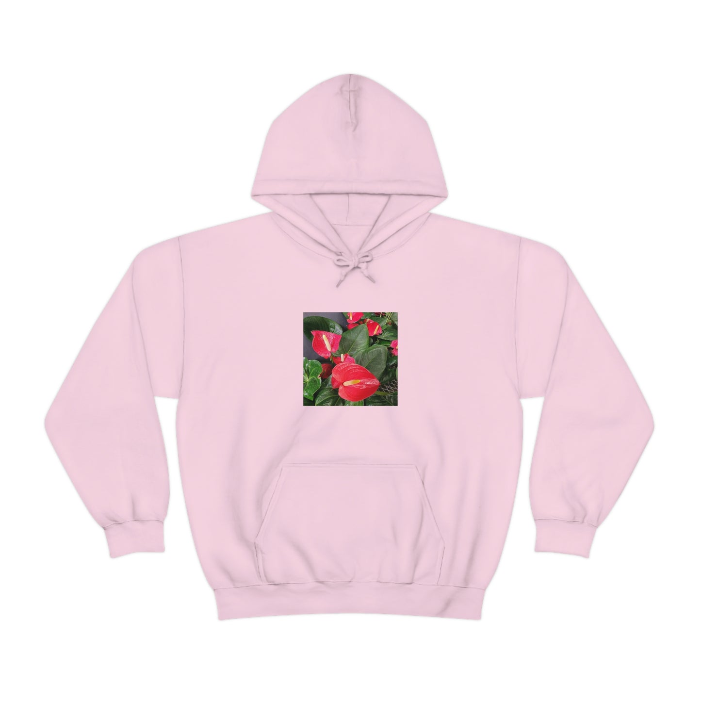 Island Style Anthurium Unisex Heavy Blend™ Hooded Sweatshirt