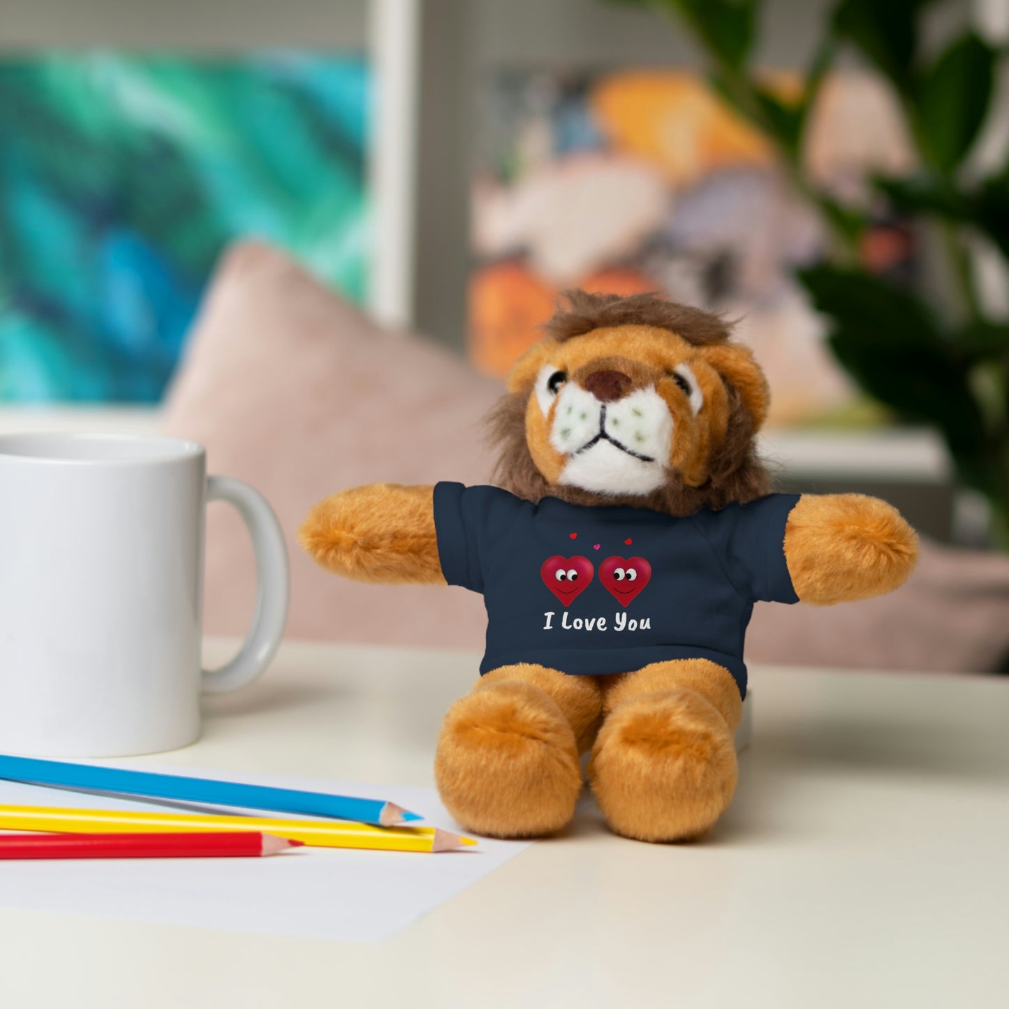 Valentine's "I Love You" Stuffed Animals with Tee