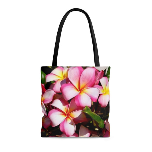 Islander Style Pink Plumeria Tote Bag by Lola