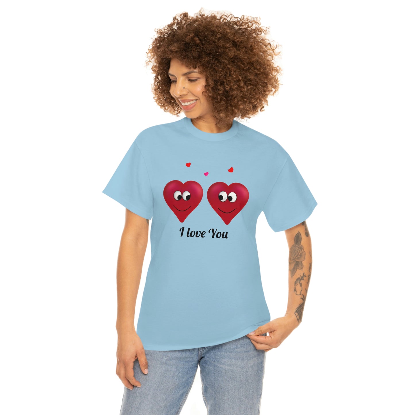 Valentine's "I Love You" Unisex Heavy Cotton Tee