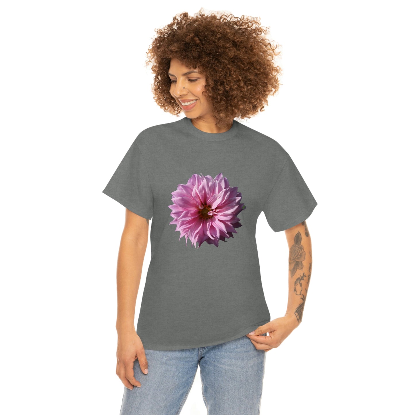 Floral Unisex Heavy Cotton Tee