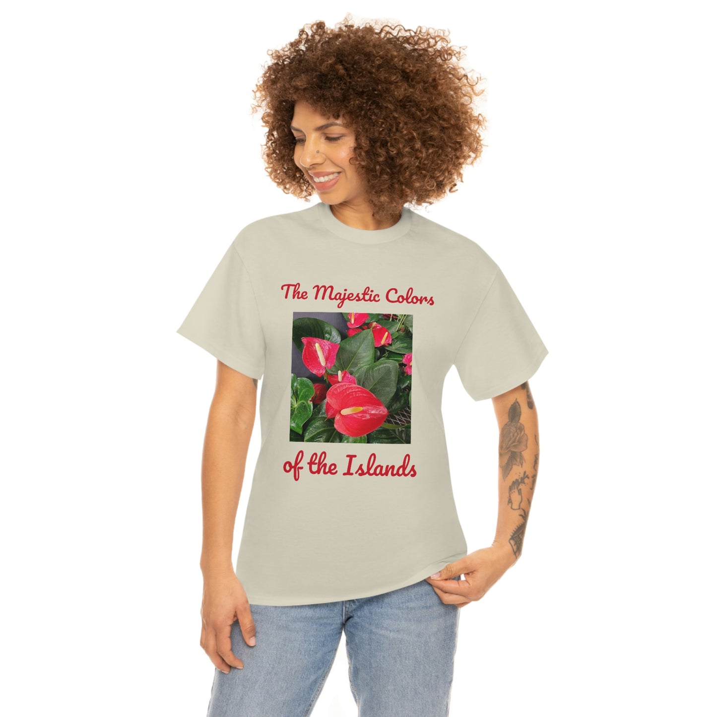 Islander Anthurium Unisex Heavy Cotton Tee