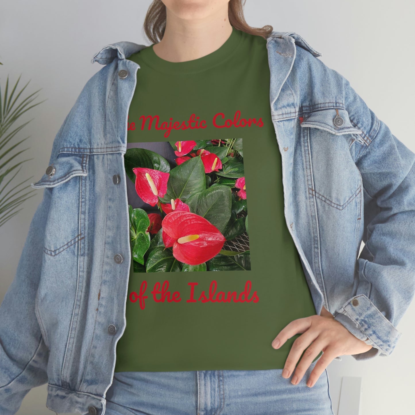 Islander Anthurium Unisex Heavy Cotton Tee