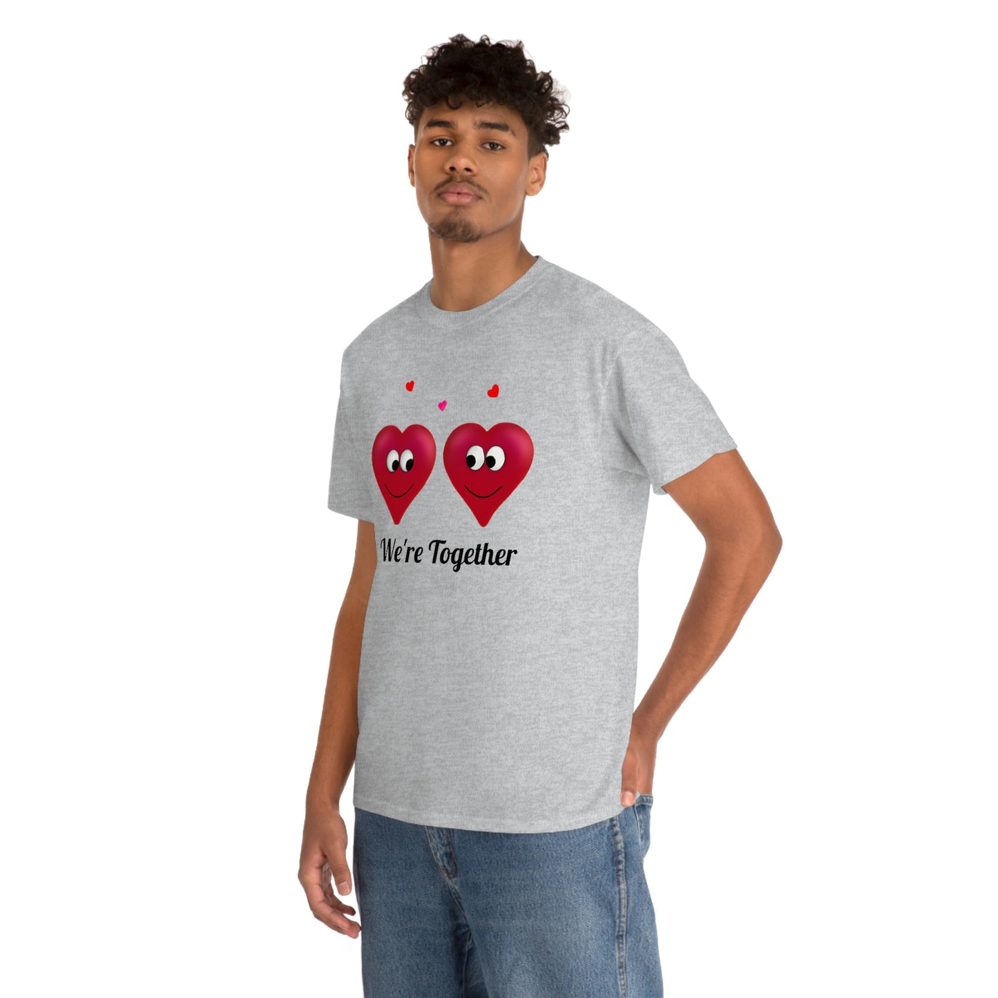 Valentine's "We're Together" Unisex Heavy Cotton Tee