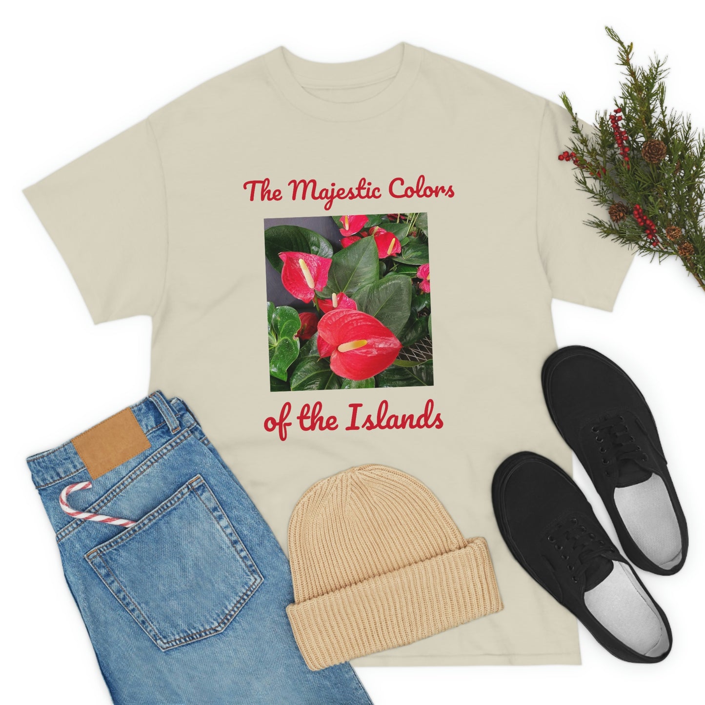 Islander Anthurium Unisex Heavy Cotton Tee