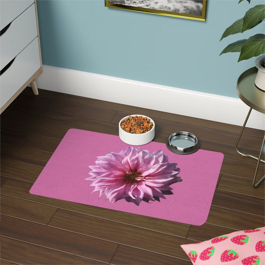 Floral "Perfectly Pink" Pet Food Mat (12x18)