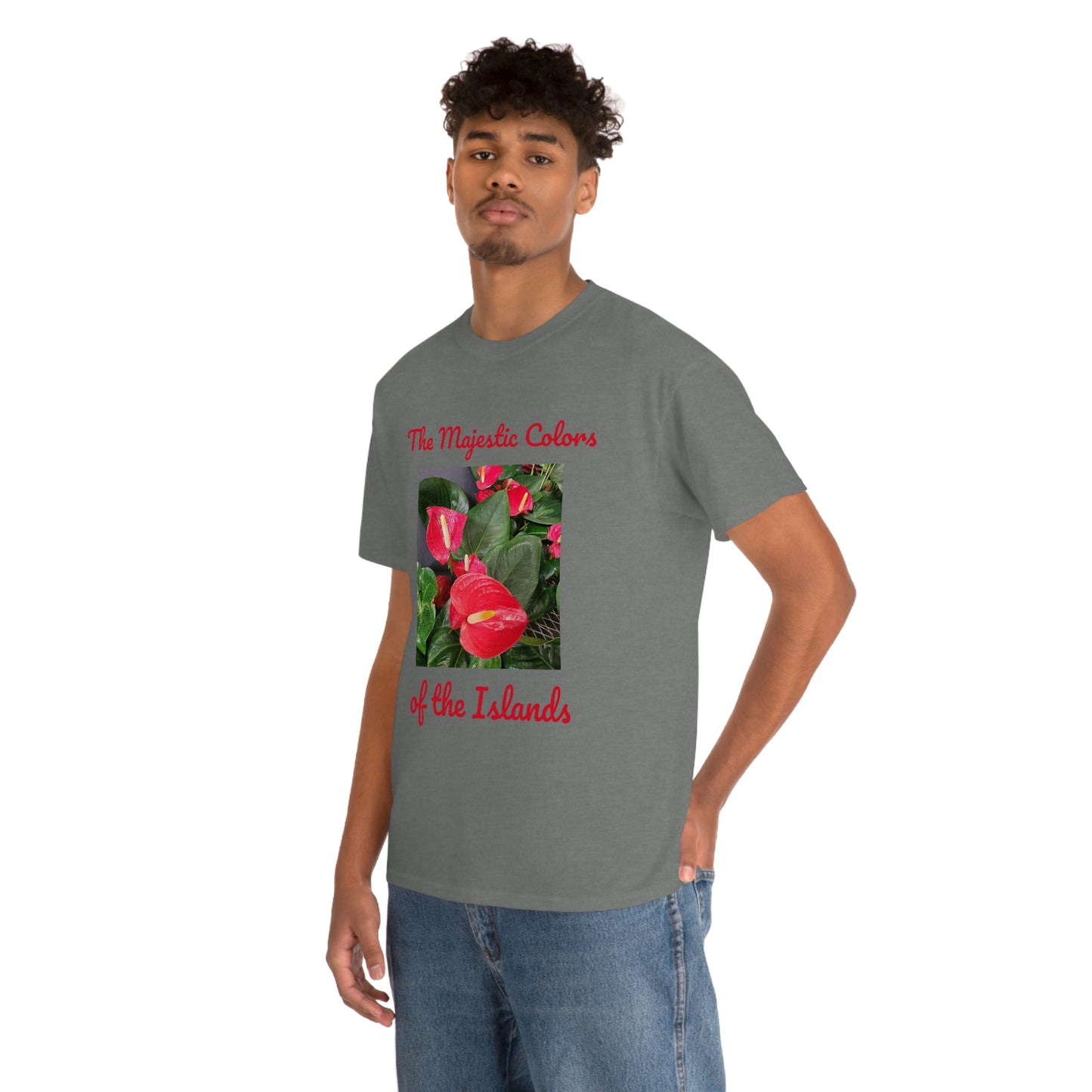 Islander Anthurium Unisex Heavy Cotton Tee