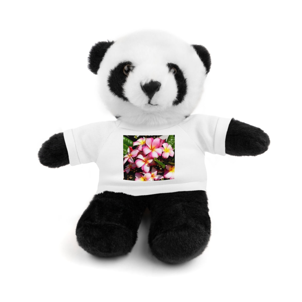 Island Style Striped Plumeria  Stuffed Animals with Tee