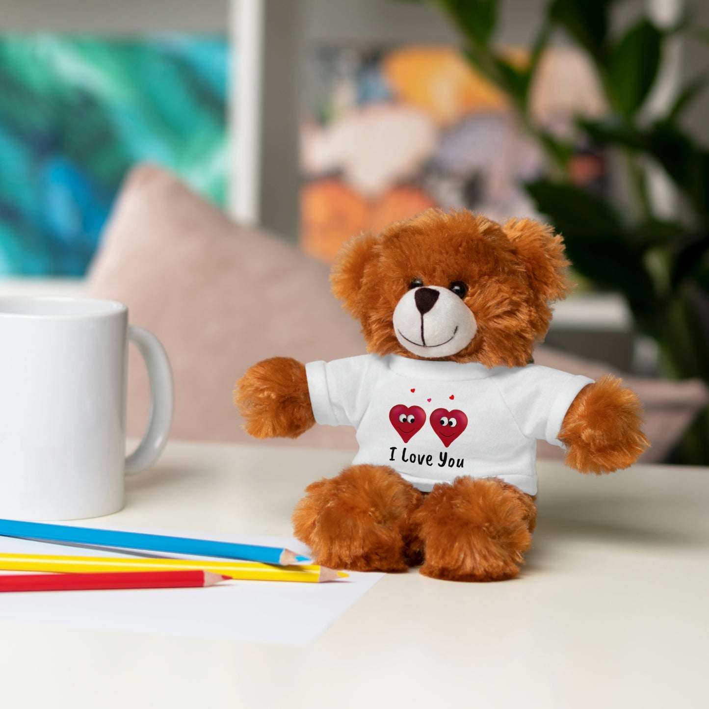 Valentine's "I Love You" Stuffed Animals with Tee