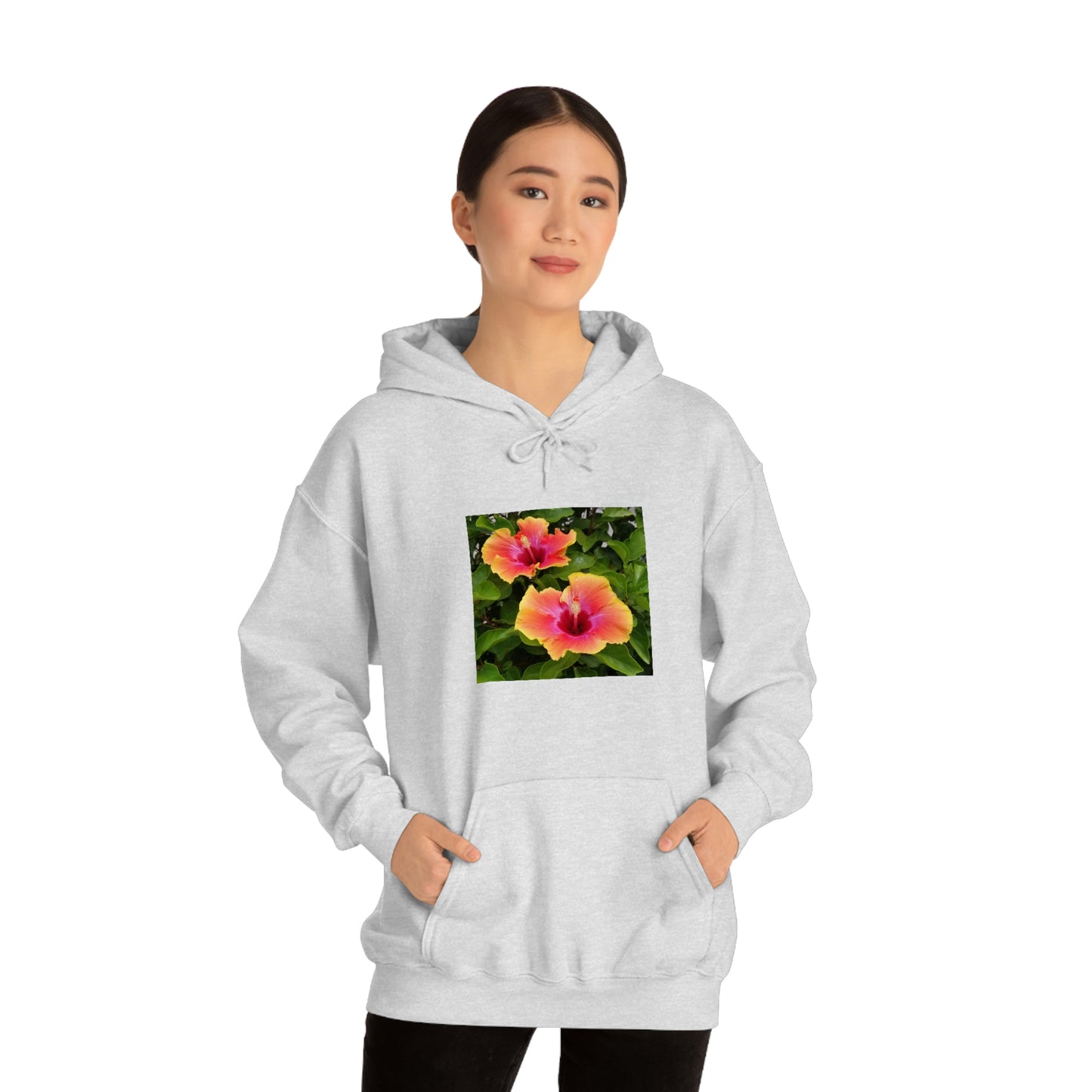 Islander Hibiscus Unisex Heavy Blend™ Hooded Sweatshirt