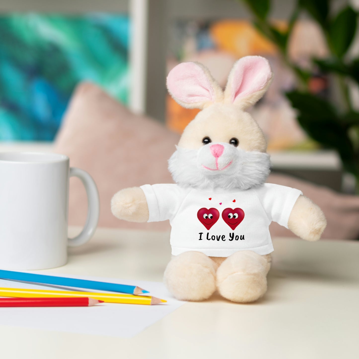 Valentine's "I Love You" Stuffed Animals with Tee