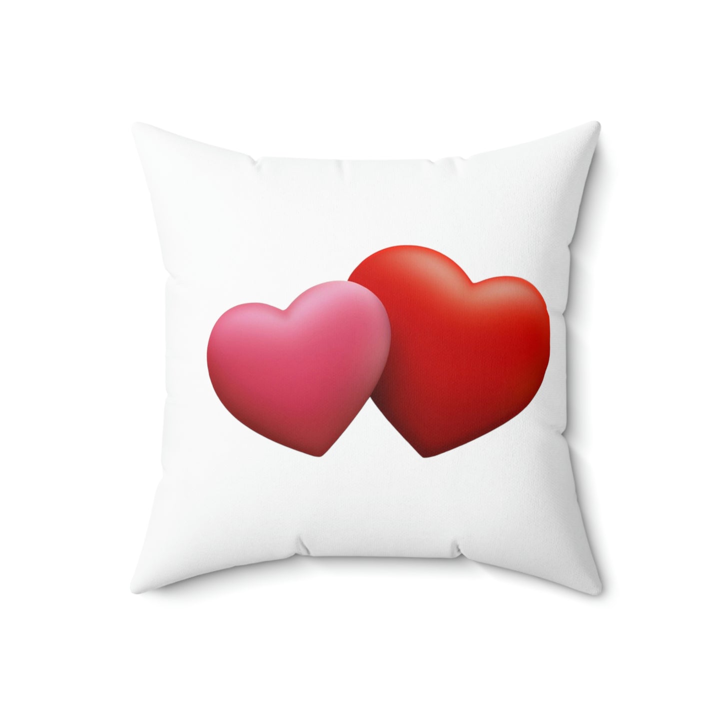 Valentine's "We're Together" Conversation Hearts Spun Polyester Square Pillow