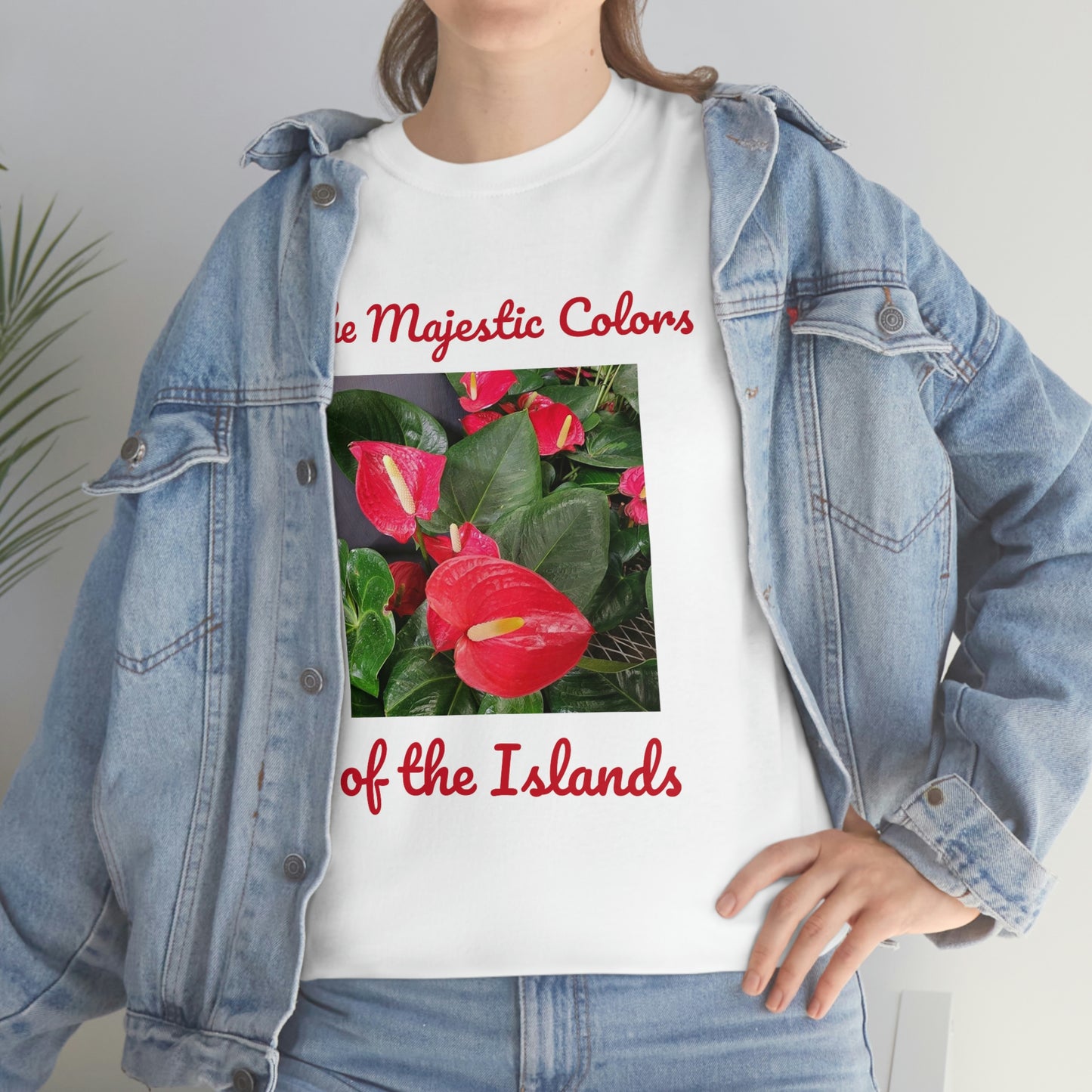 Islander Anthurium Unisex Heavy Cotton Tee