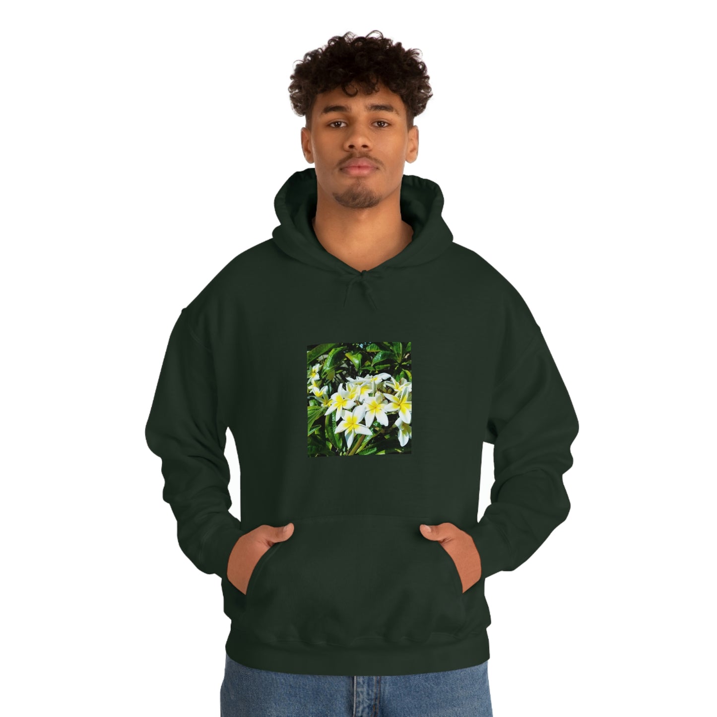 Islander Plumeria Unisex Heavy Blend™ Hooded Sweatshirt