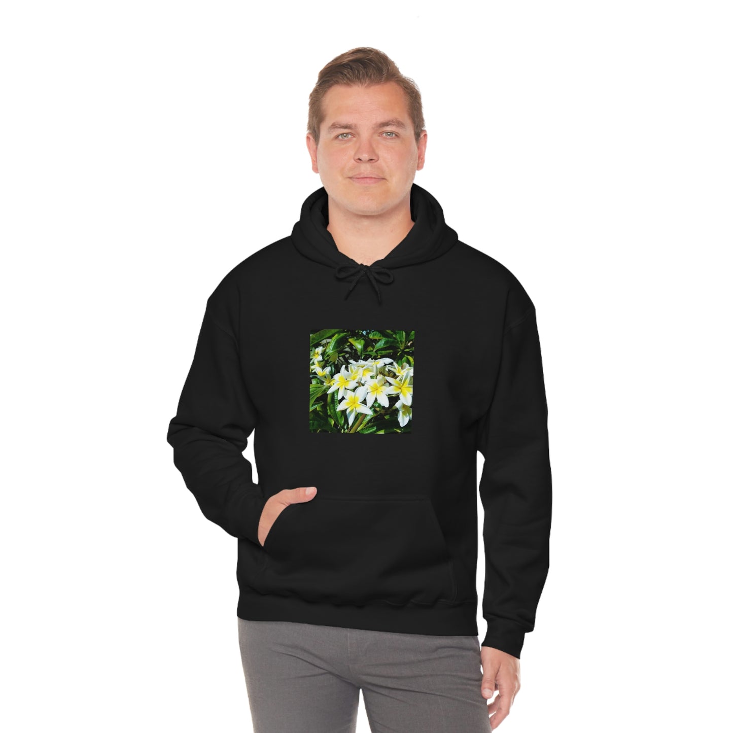 Islander Plumeria Unisex Heavy Blend™ Hooded Sweatshirt