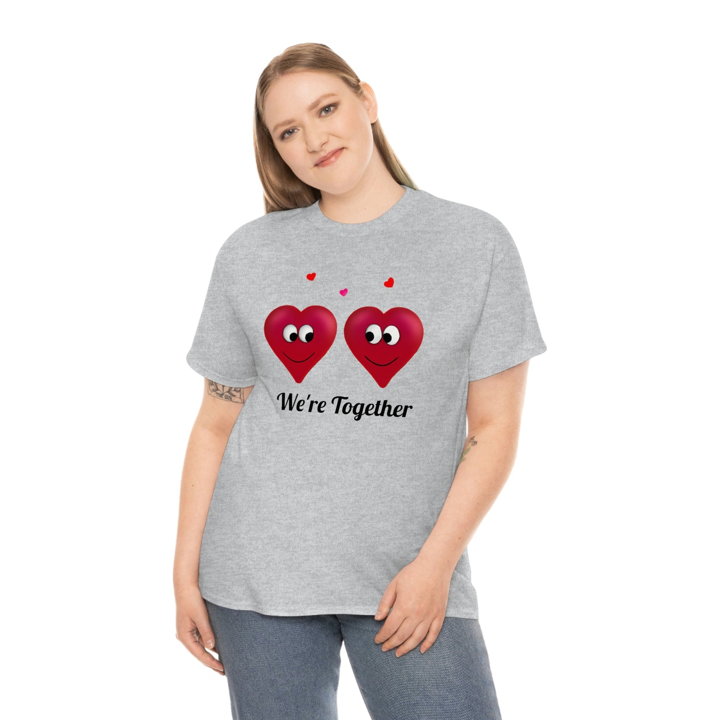 Valentine's "We're Together" Unisex Heavy Cotton Tee