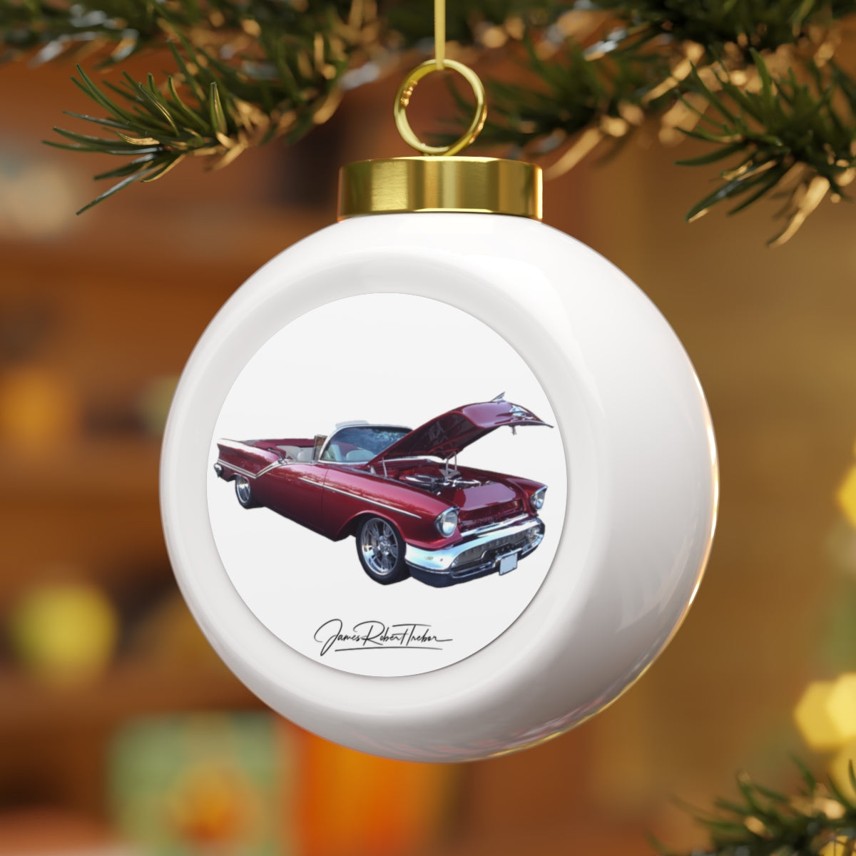 Hotrods Christmas Ball Ornament