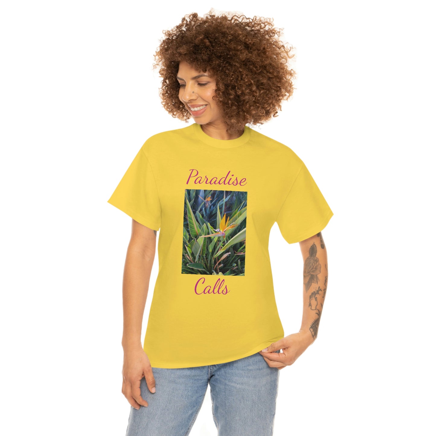 Islander Bird of Paradise Unisex Heavy Cotton Tee