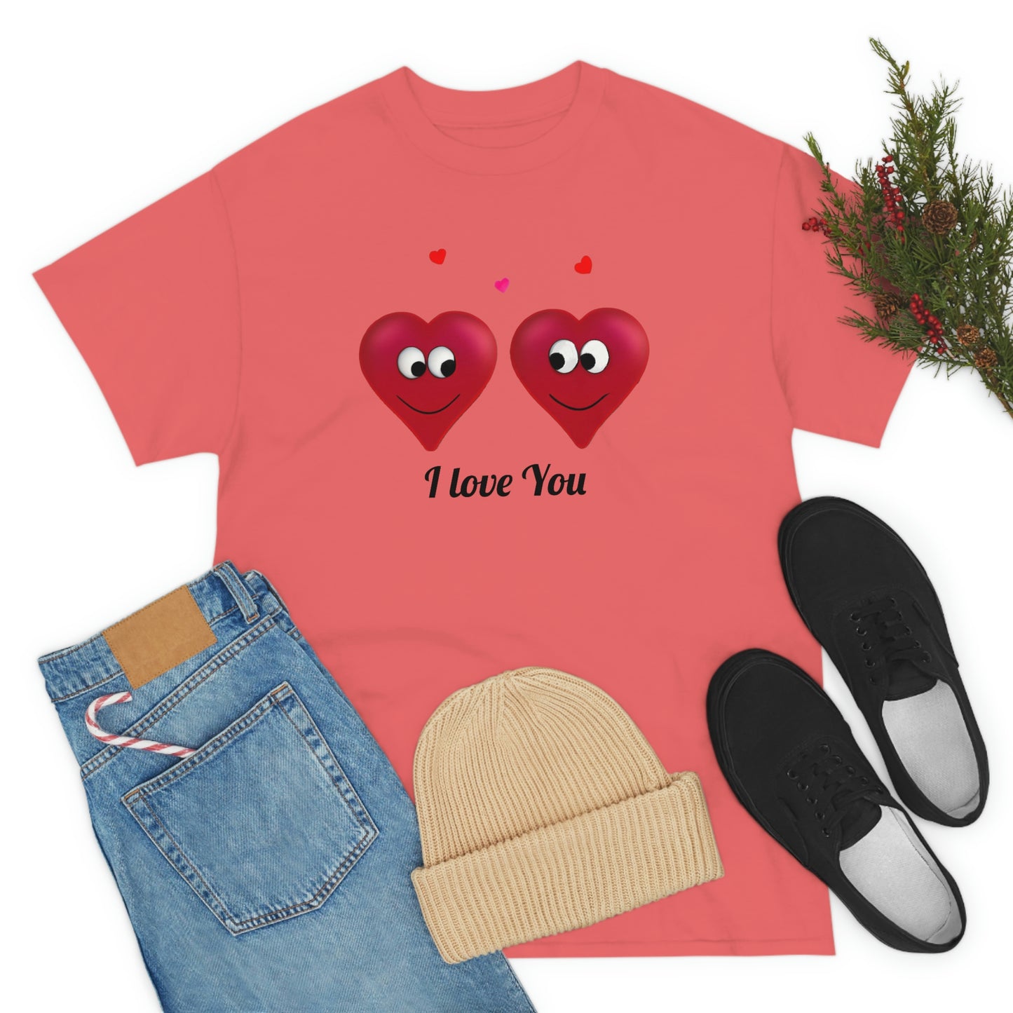 Valentine's "I Love You" Unisex Heavy Cotton Tee