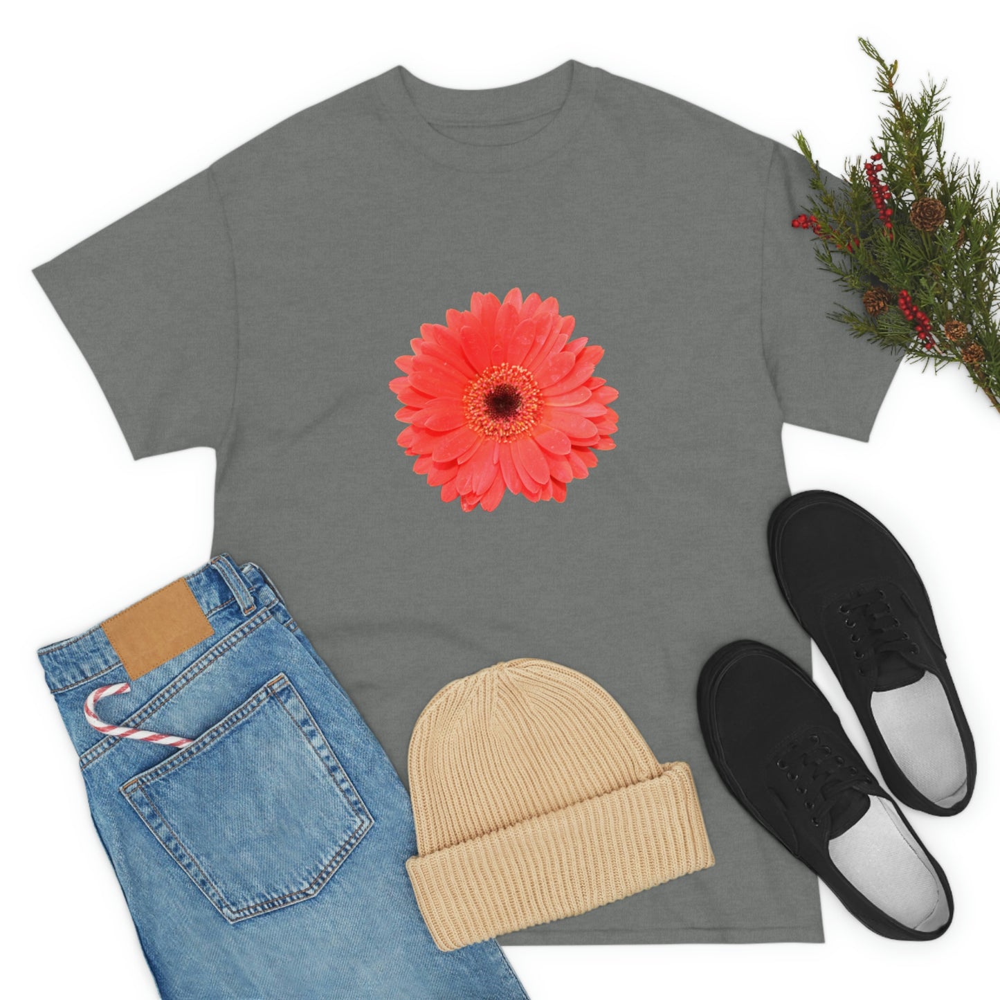 Floral Unisex Heavy Cotton Tee