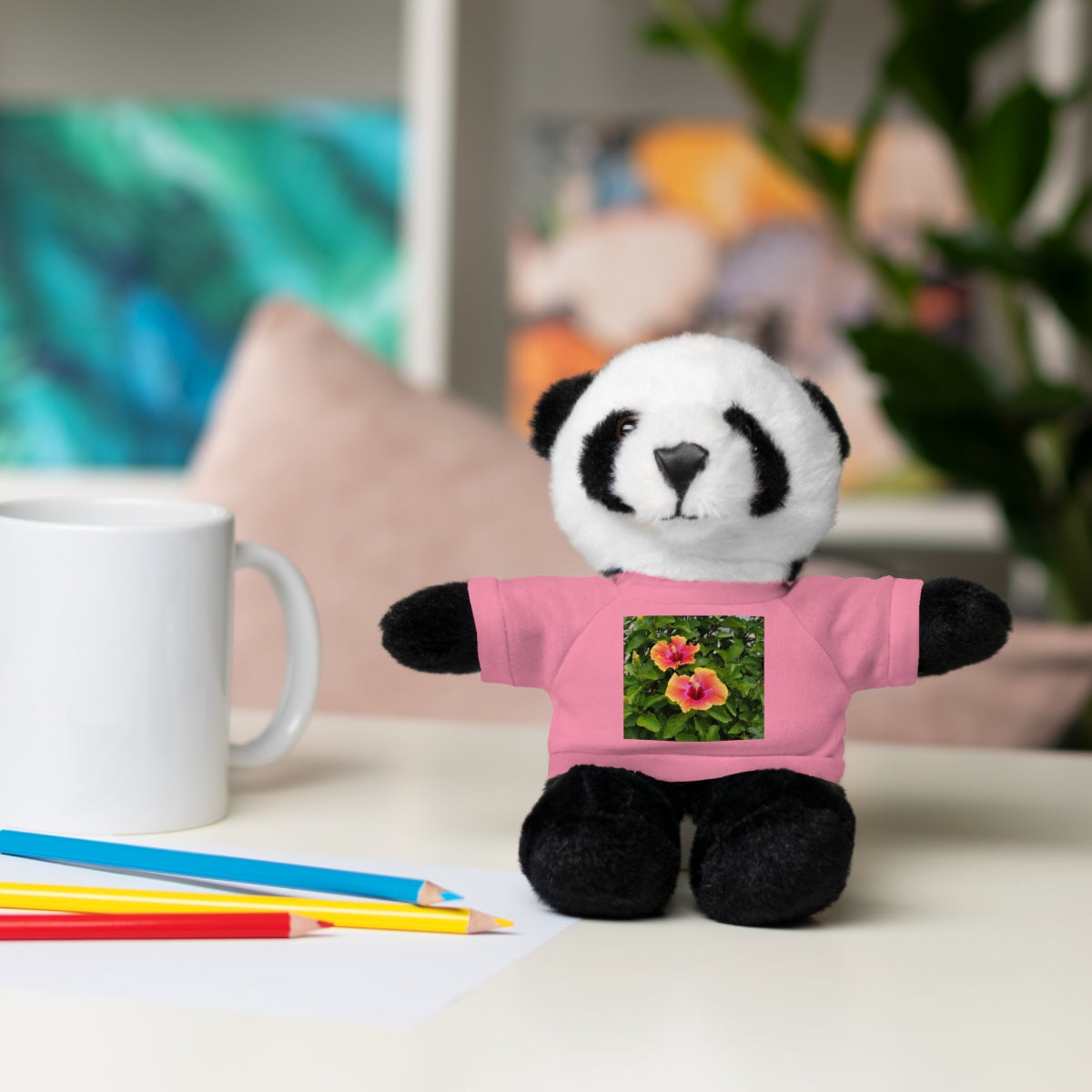 Island Style Hibiscus Stuffed Animals with Tee