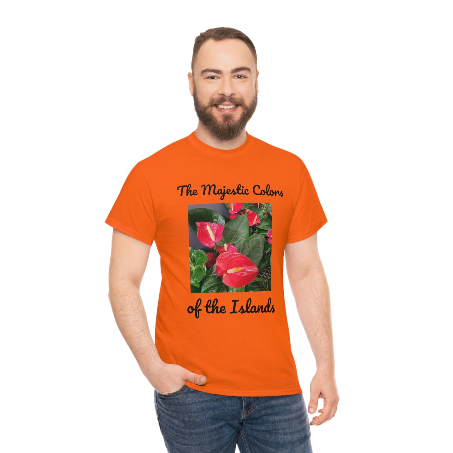 Islander Anthurium Unisex Heavy Cotton Tee