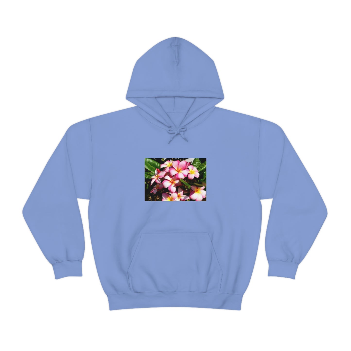 Islander Striped Plumeria Unisex Heavy Blend™ Hooded Sweatshirt