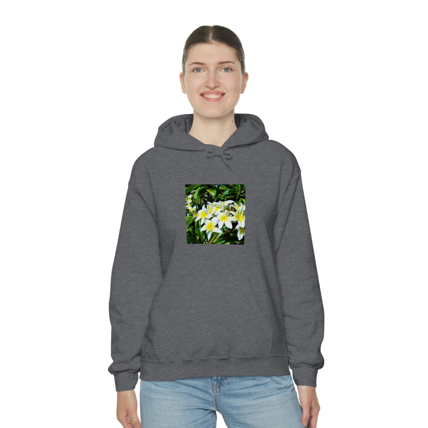 Islander Plumeria Unisex Heavy Blend™ Hooded Sweatshirt