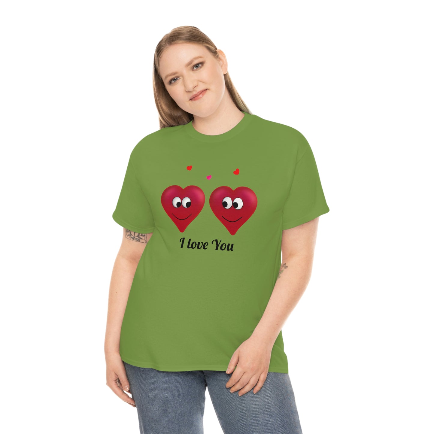 Valentine's "I Love You" Unisex Heavy Cotton Tee