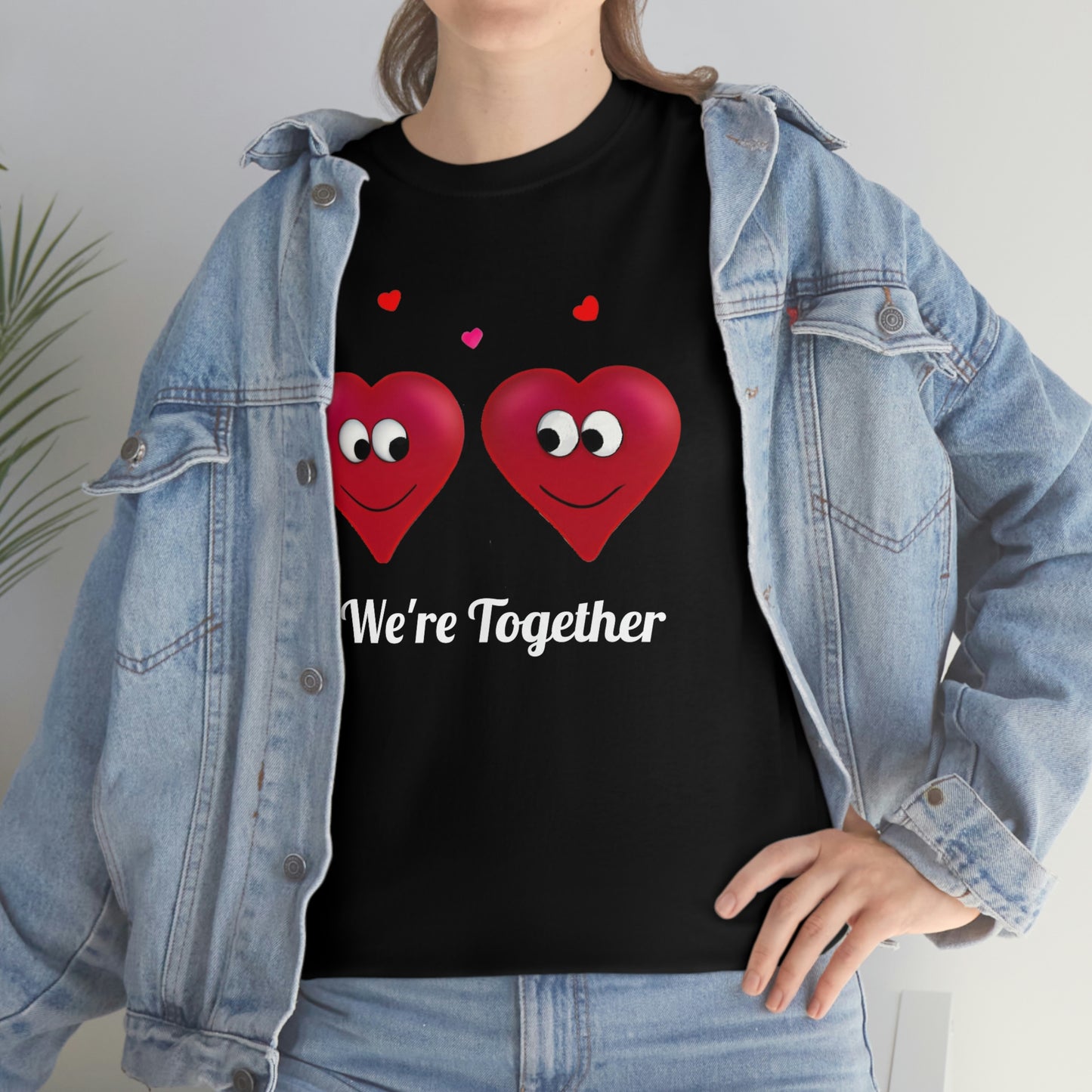 Valentine's "We're Together" Unisex Heavy Cotton Tee