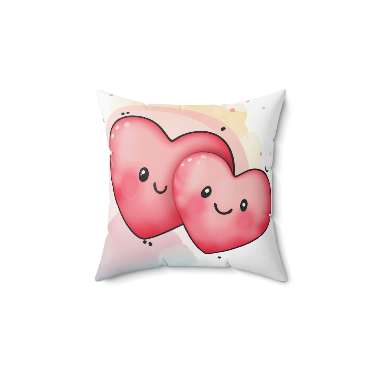 Valentine's Spun Polyester Square Pillow