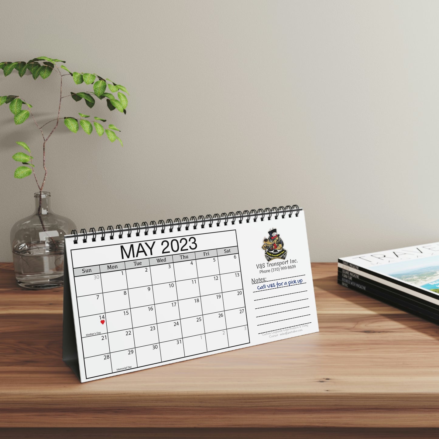 V&S Transport Desk Calendar 2