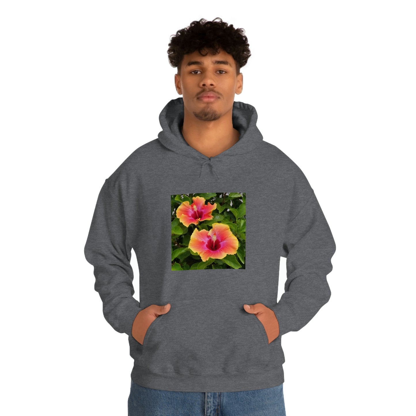 Islander Hibiscus Unisex Heavy Blend™ Hooded Sweatshirt