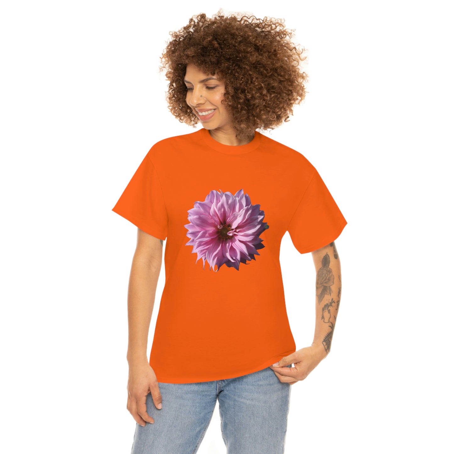 Floral Unisex Heavy Cotton Tee