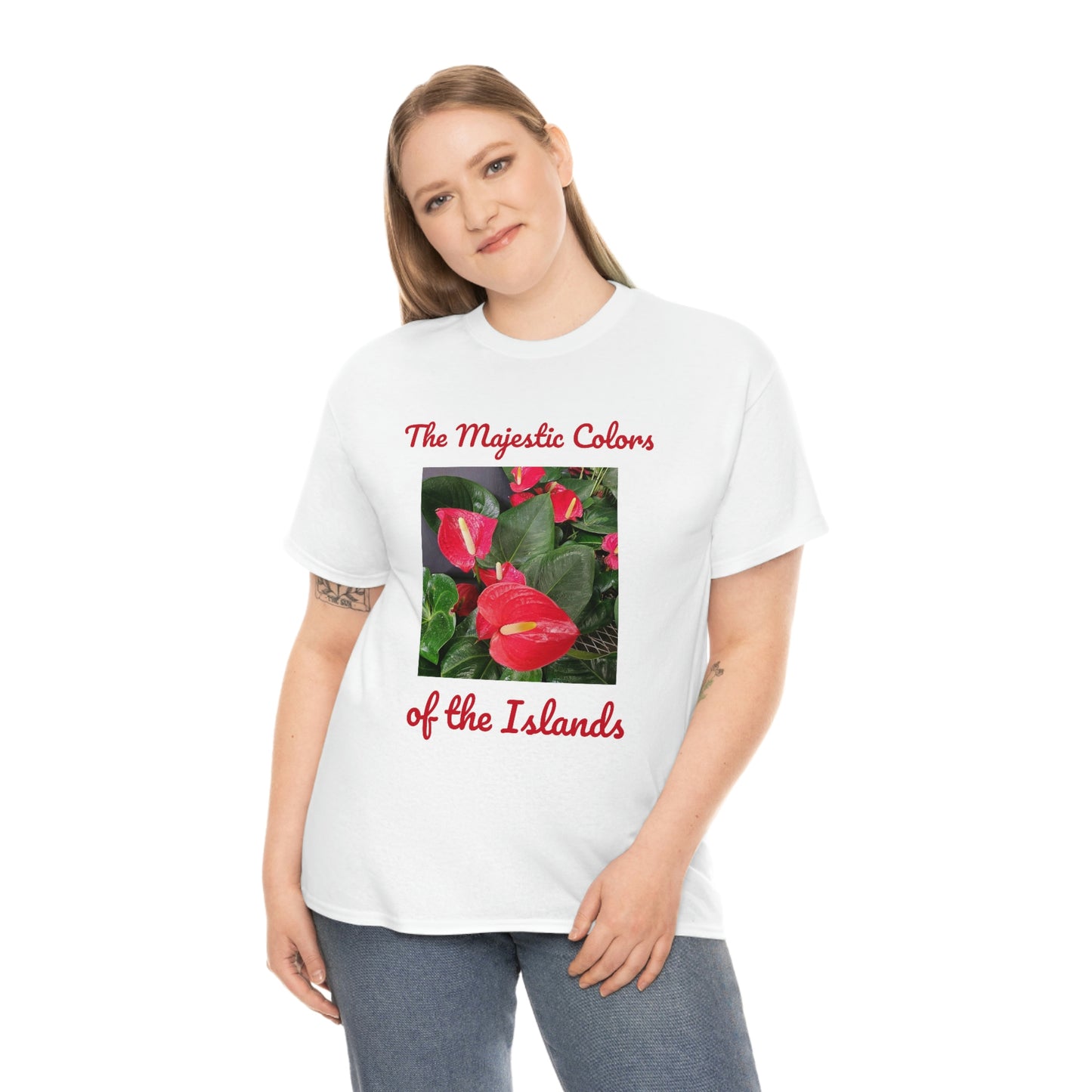 Islander Anthurium Unisex Heavy Cotton Tee