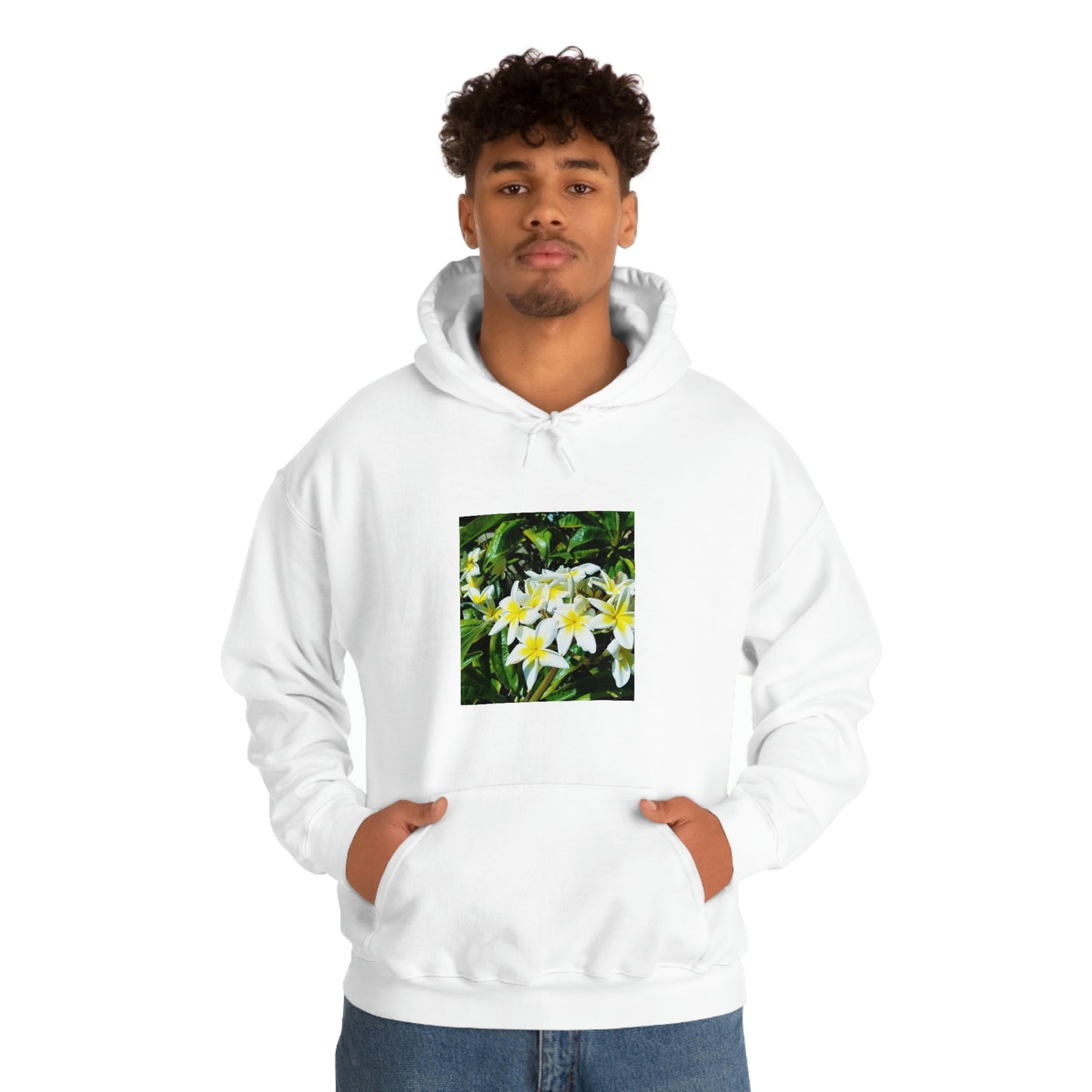 Islander Plumeria Unisex Heavy Blend™ Hooded Sweatshirt